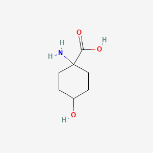 molecular formula C7H13NO3 B3263193 1-Amino-4-hydroxycyclohexanecarboxylic acid CAS No. 369403-06-5