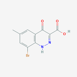 molecular formula C10H7BrN2O3 B3263218 8-Bromo-6-methyl-4-oxo-1,4-dihydrocinnoline-3-carboxylic acid CAS No. 36991-61-4