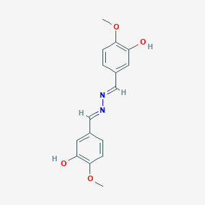 molecular formula C16H16N2O4 B326323 3-Hydroxy-4-methoxybenzaldehyde (3-hydroxy-4-methoxybenzylidene)hydrazone 