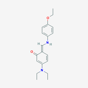 molecular formula C19H24N2O2 B326324 (6E)-3-(diethylamino)-6-[(4-ethoxyanilino)methylidene]cyclohexa-2,4-dien-1-one 