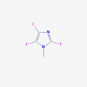 molecular formula C4H3I3N2 B3263256 2,4,5-三碘-1-甲基咪唑 CAS No. 37067-97-3