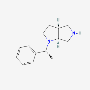 molecular formula C14H20N2 B3263281 (3aS,6aS)-1-((R)-1-Phenylethyl)octahydropyrrolo[3,4-b]pyrrole CAS No. 370880-12-9