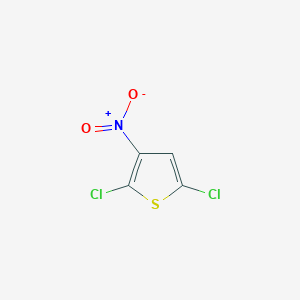 molecular formula C4HCl2NO2S B3263289 Thiophene, 2,5-dichloro-3-nitro- CAS No. 37105-12-7
