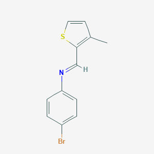 N-(4-bromophenyl)-N-[(3-methyl-2-thienyl)methylene]amine