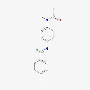 molecular formula C17H18N2O B326330 N-methyl-N-{4-[(4-methylbenzylidene)amino]phenyl}acetamide 