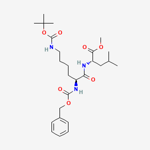 molecular formula C26H41N3O7 B3263307 Z-Lys(boc)-leu-ome CAS No. 37178-11-3