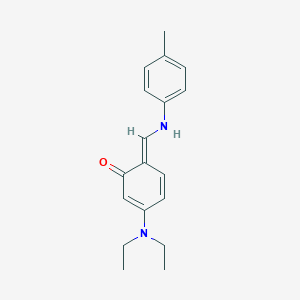 molecular formula C18H22N2O B326336 (6E)-3-(diethylamino)-6-[(4-methylanilino)methylidene]cyclohexa-2,4-dien-1-one 