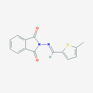 molecular formula C14H10N2O2S B326338 2-{[(5-methyl-2-thienyl)methylene]amino}-1H-isoindole-1,3(2H)-dione 
