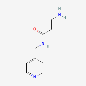 molecular formula C9H13N3O B3263396 3-amino-N-(pyridin-4-ylmethyl)propanamide CAS No. 373598-24-4