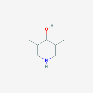 molecular formula C7H15NO B3263399 3,5-二甲基哌啶-4-醇 CAS No. 373603-93-1