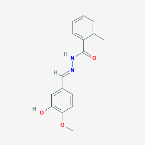 N'-(3-hydroxy-4-methoxybenzylidene)-2-methylbenzohydrazide