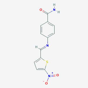 Benzamide, 4-(5-nitro-2-thenylidenamino)-