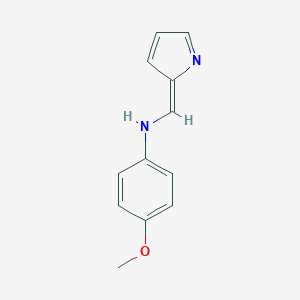 4-methoxy-N-[(E)-pyrrol-2-ylidenemethyl]aniline