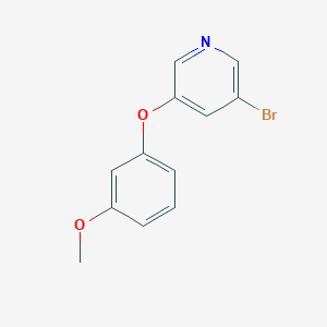molecular formula C12H10BrNO2 B3263480 3-Bromo-5-(3-methoxyphenoxy)pyridine CAS No. 374935-00-9