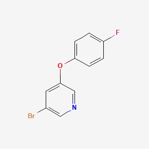 molecular formula C11H7BrFNO B3263482 3-溴-5-(4-氟苯氧基)吡啶 CAS No. 374935-03-2