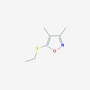 Isoxazole, 5-(ethylthio)-3,4-dimethyl-(9CI)