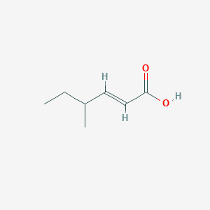 molecular formula C7H12O2 B3263509 (E)-4-methylhex-2-enoic Acid CAS No. 37549-83-0