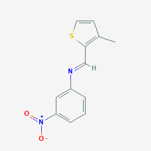 Thiophene, 2-(3-nitrophenyliminomethyl)-3-methyl-