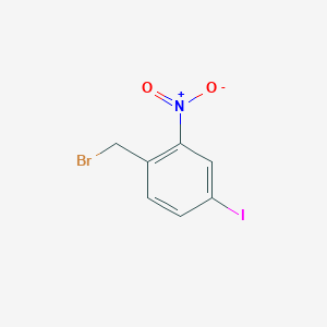 molecular formula C7H5BrINO2 B3263523 1-(Bromomethyl)-4-iodo-2-nitrobenzene CAS No. 375792-98-6