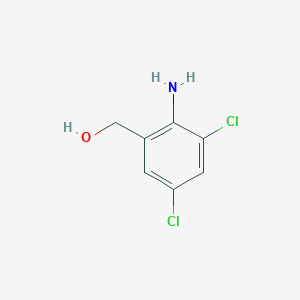 molecular formula C7H7Cl2NO B3263530 (2-Amino-3,5-dichloro-phenyl)-methanol CAS No. 37585-29-8