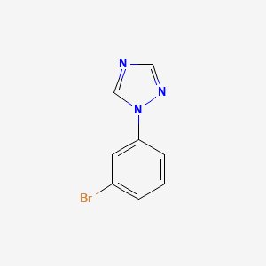 molecular formula C8H6BrN3 B3263537 1-(3-bromophenyl)-1H-1,2,4-triazole CAS No. 375857-96-8