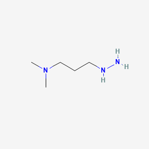 molecular formula C5H15N3 B3263552 [3-(Dimethylamino)propyl]hydrazine CAS No. 3762-38-7