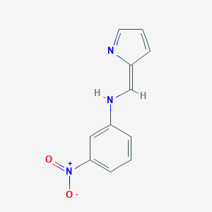 molecular formula C11H9N3O2 B326357 3-nitro-N-[(Z)-pyrrol-2-ylidenemethyl]aniline 