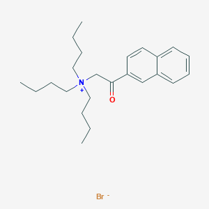 molecular formula C24H36BrNO B3263587 N,N-Dibutyl-N-[2-(naphthalen-2-yl)-2-oxoethyl]butan-1-aminium bromide CAS No. 376644-73-4