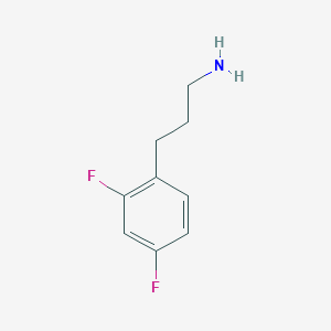 molecular formula C9H11F2N B3263615 2,4-Difluoro-benzenepropanamine CAS No. 377084-64-5