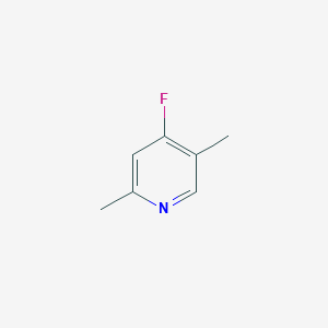 molecular formula C7H8FN B3263682 4-Fluoro-2,5-dimethylpyridine CAS No. 37778-14-6