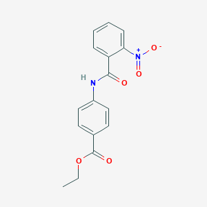 molecular formula C16H14N2O5 B326369 Ethyl 4-[(2-nitrobenzoyl)amino]benzoate 