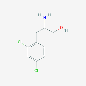 molecular formula C9H11Cl2NO B3263724 b-Amino-2,4-dichlorobenzenepropanol CAS No. 37899-17-5