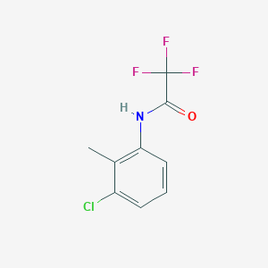 molecular formula C9H7ClF3NO B326374 N-(3-chloro-2-methylphenyl)-2,2,2-trifluoroacetamide 