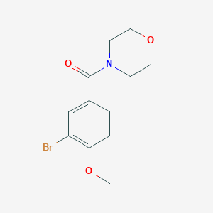 molecular formula C12H14BrNO3 B326377 4-(3-Bromo-4-methoxybenzoyl)morpholine 