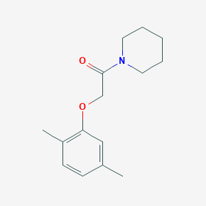 molecular formula C15H21NO2 B326378 1-[(2,5-Dimethylphenoxy)acetyl]piperidine 