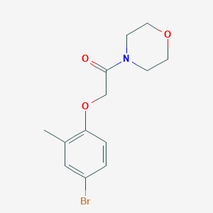 molecular formula C13H16BrNO3 B326379 2-(4-Bromo-2-methylphenoxy)-1-(morpholin-4-yl)ethanone 