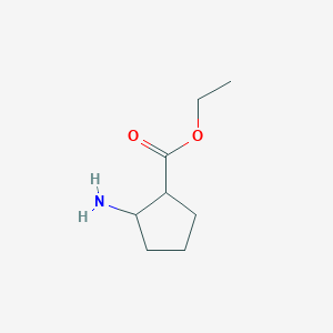 molecular formula C8H15NO2 B3263840 2-氨基环戊烷甲酸乙酯 CAS No. 38052-23-2