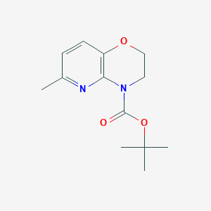 molecular formula C13H18N2O3 B3263891 tert-Butyl 6-methyl-2H-pyrido[3,2-b][1,4]oxazine-4(3H)-carboxylate CAS No. 381226-84-2