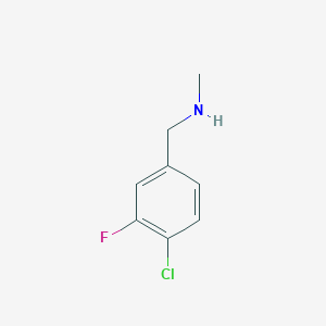 [(4-Chloro-3-fluorophenyl)methyl](methyl)amine