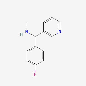 [(4-Fluorophenyl)(pyridin-3-yl)methyl](methyl)amine