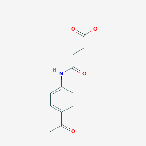 molecular formula C13H15NO4 B326390 Methyl 4-[(4-acetylphenyl)amino]-4-oxobutanoate 