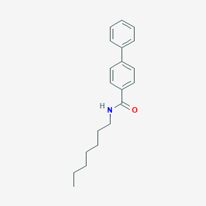 molecular formula C20H25NO B326393 N-heptyl-4-biphenylcarboxamide 