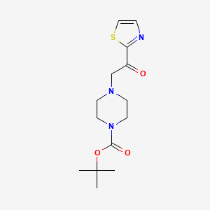 molecular formula C14H21N3O3S B3263931 tert-Butyl 4-(2-oxo-2-(thiazol-2-yl)ethyl)piperazine-1-carboxylate CAS No. 381721-58-0