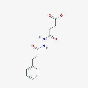 Methyl 4-oxo-4-[2-(3-phenylpropanoyl)hydrazino]butanoate