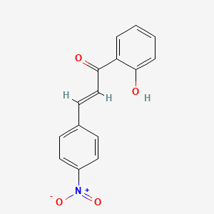 molecular formula C15H11NO4 B3263963 2-Propen-1-one, 1-(2-hydroxyphenyl)-3-(4-nitrophenyl)- CAS No. 38270-09-6