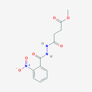 Methyl 4-{2-[(2-nitrophenyl)carbonyl]hydrazinyl}-4-oxobutanoate