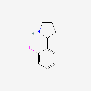 molecular formula C10H12IN B3263982 2-(2-碘苯基)吡咯烷 CAS No. 383127-23-9