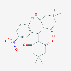 2-[{2-Chloro-5-nitrophenyl}(4,4-dimethyl-2,6-dioxocyclohexyl)methyl]-5,5-dimethyl-1,3-cyclohexanedione