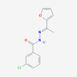 3-chloro-N'-[1-(2-furyl)ethylidene]benzohydrazide