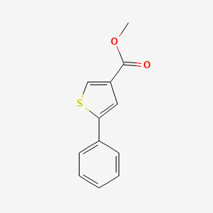 molecular formula C12H10O2S B3264141 5-苯硫代吩-3-甲酸甲酯 CAS No. 38695-72-6